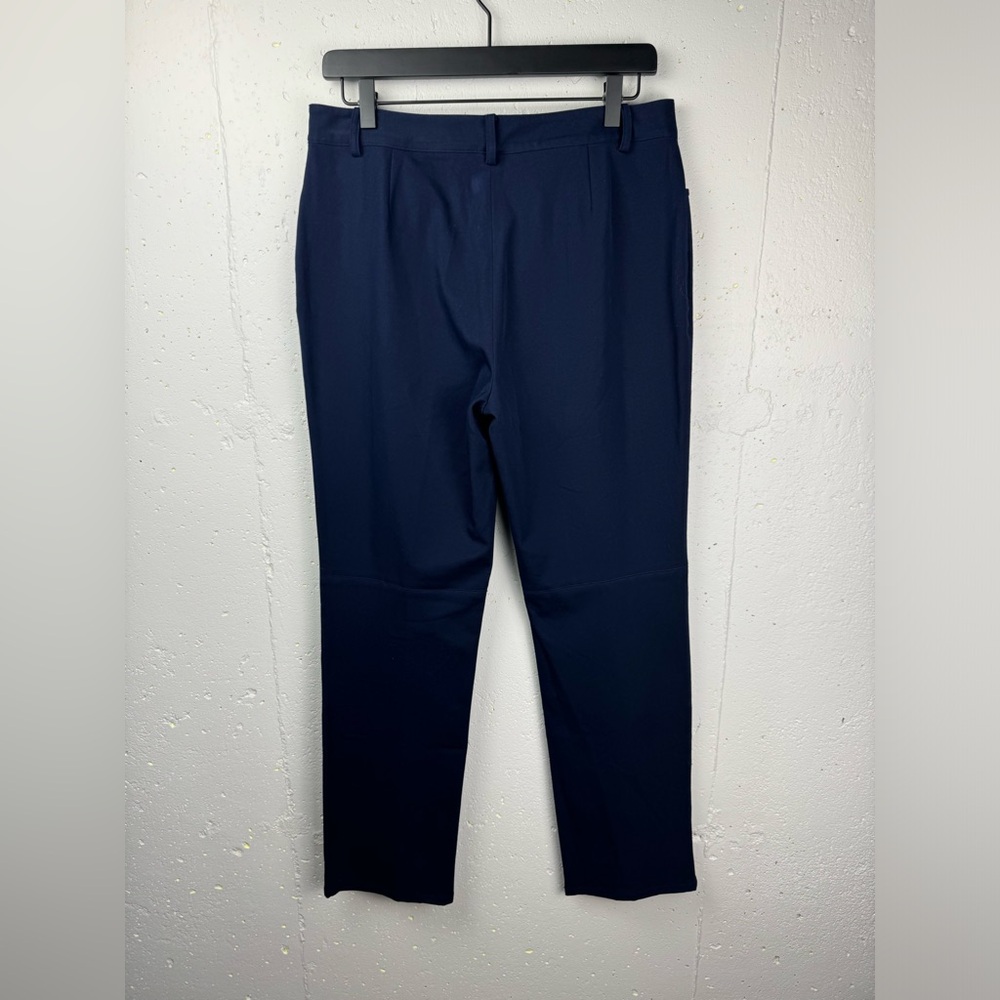 Lauren Ralph Lauren Women’s Stretch Cotton Spandex Navy Blue Straight leg pant 8 - Picture 6 of 13